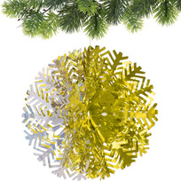 Украшение фольгированное Снежный шар d-30 см, Золото