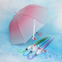 Зонт-трость женский Градиент микс 4 цвета, 8 спиц, d-92см, длина в слож. виде 72см