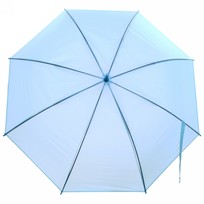 Зонт-трость женский Классический цвет голубой, 8 спиц, d-92см, длина в слож. виде 71см