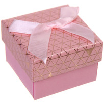 Коробка подарочная Абстракция 5*5*3,5 см, Розовый
