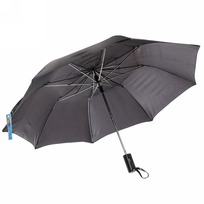 Зонт мужской полуавтомат Ultramarine - Питер, цвет черный,8 спиц, d-95см, длина в слож. виде 39см