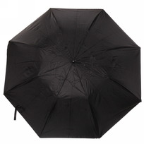 Зонт мужской полуавтомат Ultramarine - Эстет, двухцветный, цвет черный, 8 спиц, d-95см, длина в слож. виде 40см