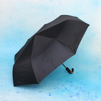 Зонт мужской автомат Ultramarine - Эстет цвет черный, 8 спиц, d-108см,длина в слож. виде 30см