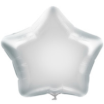 Шар фольгированный 45 см “Звезда” (серебряный)