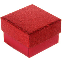 Коробка подарочная Блеск 4*4*3 см, Красный
