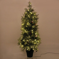 Ёлка светодиодная Лесная радость 120 см (460 веток) 140 ламп LED, цвет свечения-Теплый белый