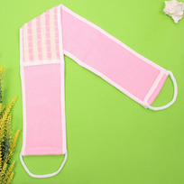 Мочалка для тела ULTRAMARIN PALERMO, комбинированная, цвет розовый, 72*11см