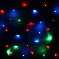 Гирлянда для дома 1,5м 12 ламп LED зелёный пров.,8 реж, IP-20, Мультицвет