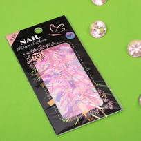 Фольга для нейл-арта Nail Art Design, цвет золото, серебро и розовый, 14*7см