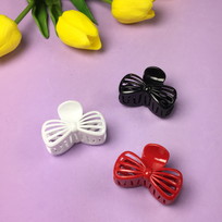 Заколка-краб для волос Amelia - Butterfly, микс 6 цветов, 5*3*2,3 см, ( в индивид. пакете со стикером)