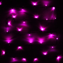 Гирлянда для дома 3,5м 36 ламп LED зелёный пров.,8 реж, IP-20, Розовый