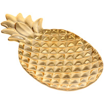 Подставка керамическая GOLD Podarok, ананас, цвет золото, 21,5*12см (упаковка индив. пленка)
