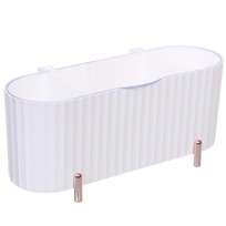Органайзер для хранения ватных дисков ПИАНОНО, цвет белый, 21*8,5*9см (коробка)