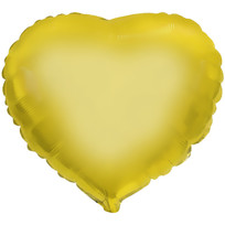 Шар фольгированный 45 см “Сердце” (золотой)