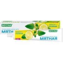 Зубная паста ВЕСНА Главаптека Мятная/Лимон+Отбеливание/ 90 г.