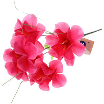 Цветы искусственные 30см Цветочная фантазия 5 цветков розовые