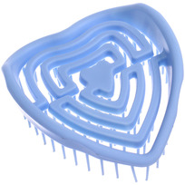 Расческа массажная компактная для влажных волос МИРА, цвет голубой, 8,5*9см (PVC коробка)