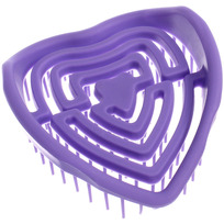 Расческа массажная компактная для влажных волос МИРА, цвет фиолетовый, 8,5*9см (PVC коробка)