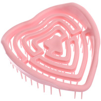 Расческа массажная компактная для влажных волос МИРА, цвет пудровый, 8,5*9см (PVC коробка)