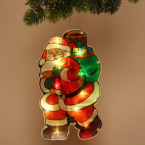 Фигура светодиодная Дед Мороз 15*26 см (батарейки 3 ААА), 1 режим