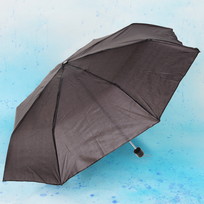 Зонт мужской механический Ultramarine, цвет черный, 8 спиц, d-110см