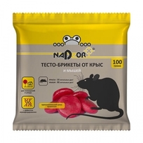 Тесто-брикет от мышей и крыс Nadzor 100гр NASA369