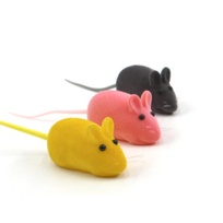 Игрушка - мышка для кошек ЦЕПКИЕ ЛАПКИ, микс 3 цвета, 13см