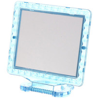 Зеркало настольное в пластиковой оправе Классика - Ромбы прямоугольник, подвесное 13,5*11см (Стикер на минивложение 25шт)