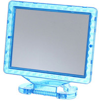 Зеркало настольное в пластиковой оправе Классика - Ромбы прямоугольник, подвесное 17*13,5см