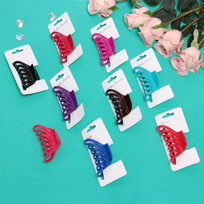 Заколка-краб для волос на блистере Diana Collection - Mila, микс 6 цветов, 8см