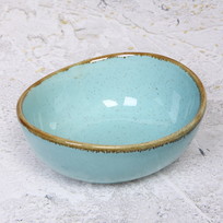 Салатник керамический Tiffany Blue 14*13*6см