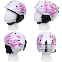 Шлем защитный для зимних видов спорта MS-86 Magenta Flower, размер M (55-58)