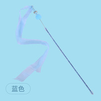 Игрушка - дразнилка на палочке ЦапЦап, ленточка, цвет голубой, см, 42см ( пакет с подвесом)