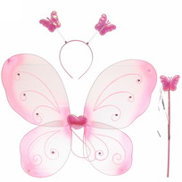 Карнавальный набор (крылья,ободок,палочка) Чудесная Фея, розовый