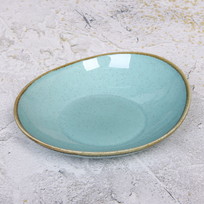 Тарелка керамическая Tiffany Blue 22*19,5*5см