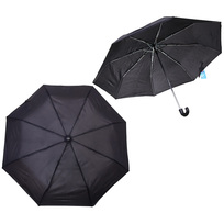 Зонт мужской механический Ultramarine, цвет черный, 8 спиц, d-105см, длина в слож. виде 24см