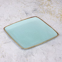 Тарелка керамическая Tiffany Blue обеденная 26*26*2см