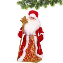 Дед Мороз Зимняя тайна 40 см в красной шубке
