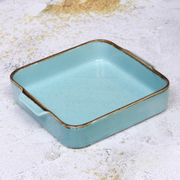 Форма для запекания керамическая Tiffany Blue 23*20,3*5см