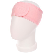 Повязка на голову косметическая KRASOTA V TEBE, цвет розовый, 8.5*62 см (ZIP пакет)