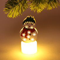 Сувенир с подсветкой Снеговичок 8*3,5 см
