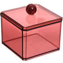Органайзер для хранения САНТОРИЯ, цвет винный, 1 отделение, 9,5*9,5*7,5см (коробка)