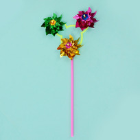 Ветрячок Трио, d-9 см (цветок), 40 см, микс
