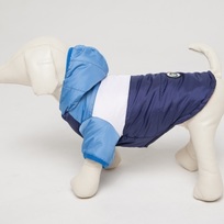 Куртка для собак мелких пород TEPLO, на синтепоне, синий / голубой, размер М (40*21*27)