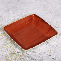 Тарелка керамическая Corsica orange 20*20*4см