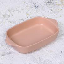 Форма керамическая для запекания Акварель22,5*13,7*4,5см, розовая