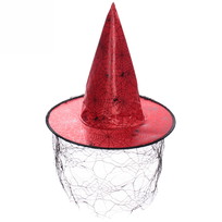 Шляпа карнавальная Ведьма с пауками, микс