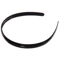 Ободок для волос классический, цвет черный 1,2см ( подвес)
