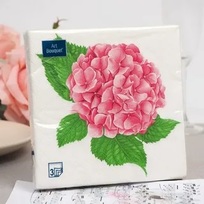 Салфетки бумажные Art Bouquet 20х20 Розовая гортензия, 2 слоя 30лист