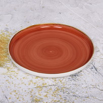Тарелка керамическая Corsica orange 25*3см